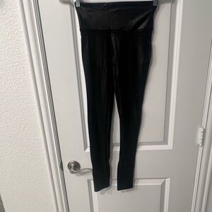 SPANX Shiny Black Leggings